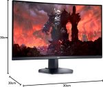 Écran de gaming incurvé Dell 32 - S3222DGM – Image 3