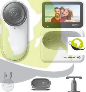 Insta360 GO 3S Blanc Arctique (64GB) – Petite caméra de vlog 4K, POV Mains Libres, 215 000 CFA. HT